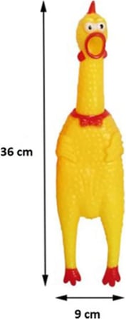 Öten Çığlık Atan Horoz Tavuk Civciv Köpek Kedi Için Bağıran Sesli Oyuncak L Boy 36 Cm