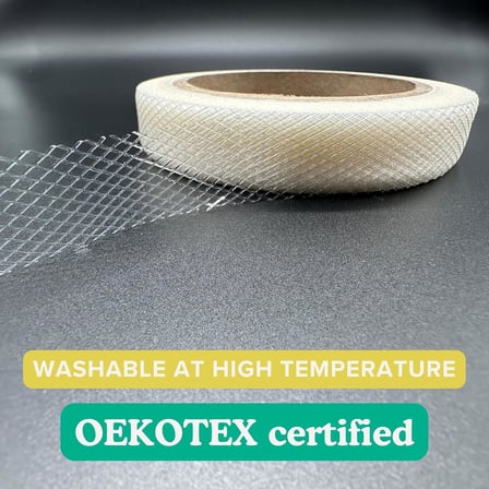 Texfix Filmsiz 50 m / 20 m / 10 m – 2 cm, Ütü Bandı,Şerit Tela Paça Bandı, Amerikan Tela, Oeko-Tex Belgeli (50 m - 2 cm)