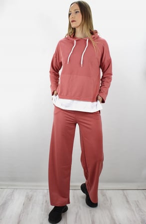 Modi Pamuklu Penye Summer Baskılı Kısa Kollu Pijama Takımı Ekose Desenli - Pembe