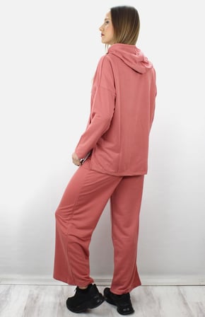 Modi Pamuklu Penye Summer Baskılı Kısa Kollu Pijama Takımı Ekose Desenli - Pembe