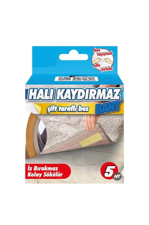 Dünya Magnet 2 Adet - Halı Kaydırmaz Bant, Halı Kilim Sabitleme Ve Yapıştırma Bandı, En: 50 Mm, Boy: 5 Metre