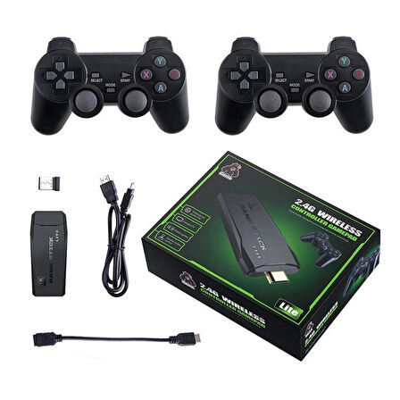 TORİMA GC-05 Siyah 2.4g Çift Kablosuz Atari Denetleyici Video Oyun Konsolu