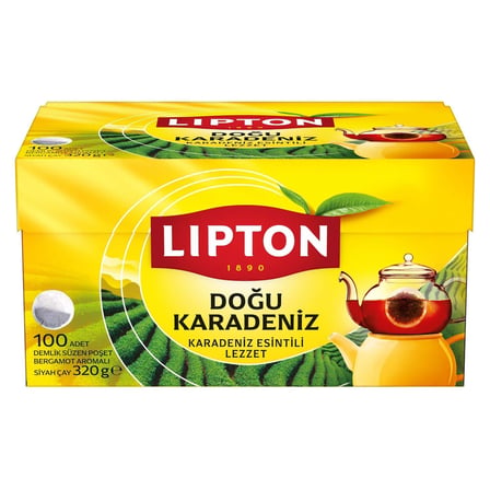 3 Adet Lipton Doğu Karadeniz Çayı Demlik Poşet 100'lü