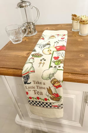 5'li Pamuklu Baskılı Havlu Seti 30x50 cm El Yüz Mutfak Havlusu Yumuşak Desenli Su Emici Set (5 li Set 6)