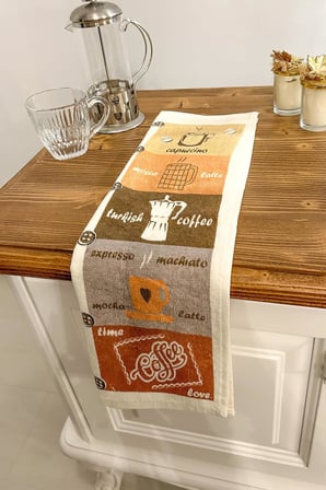 5'li Pamuklu Baskılı Havlu Seti 30x50 cm El Yüz Mutfak Havlusu Yumuşak Desenli Su Emici Set (5 li Set 6)