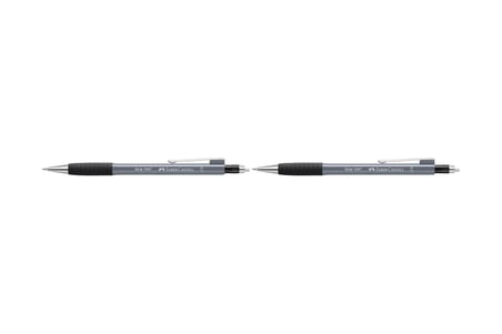 Faber-Castell Grip 1345/47 2022 Versatil Kalem, 0.7 mm, Gri, Ergonomik Tutuş, Yaylı Uç, Uzun Silgi, Modern Tasarım