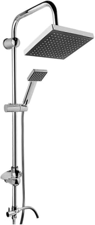Krom Tepe Yağmurlama Duş Seti (Banyo Bataryası Dahil Değildir) (Tahran Duş Seti) (Ekonomik Duş Set)