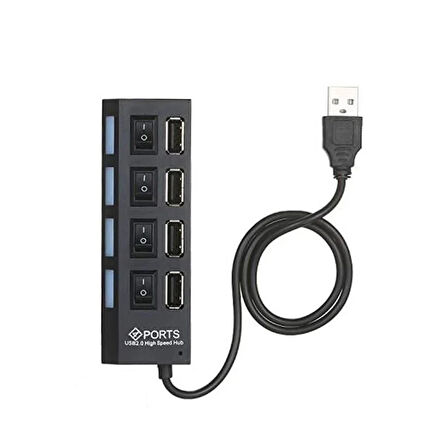 TORİMA YD-76 Usb Hub 2.0 Çoklayıcı 4 Port Anahtarlı