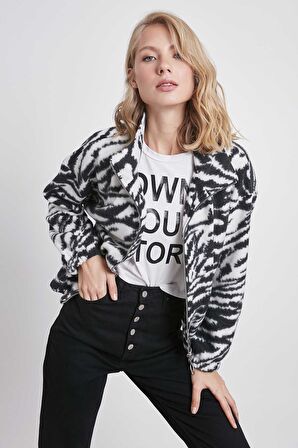 Zebra Desenli Polar Sweat