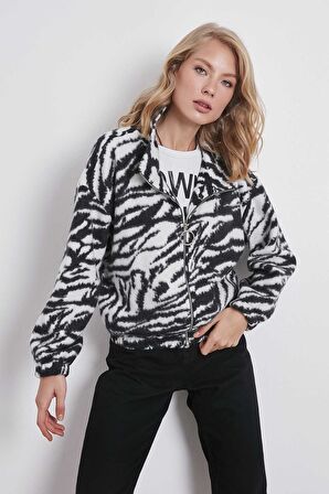 Zebra Desenli Polar Sweat