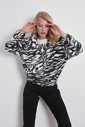 Zebra Desenli Polar Sweat