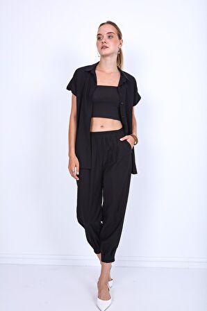 Pileli Havuç Pantolon