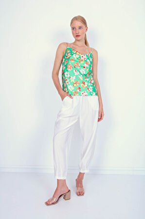 Pileli Havuç Pantolon