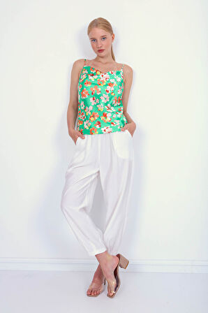 Pileli Havuç Pantolon