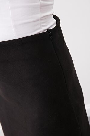 Çan Kesim Süet Kumaş Etek