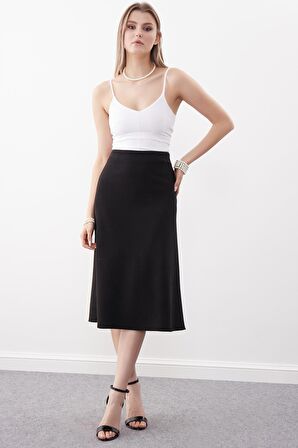 Çan Kesim Süet Kumaş Etek