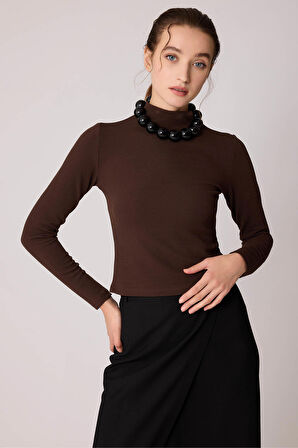 Dik Yaka Crop Bluz