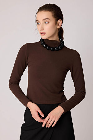 Dik Yaka Crop Bluz