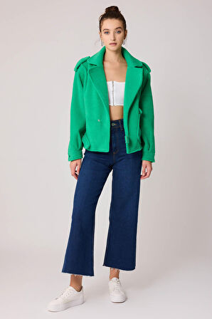 Tek Cep Çıtçıt Kapamalı Ceket