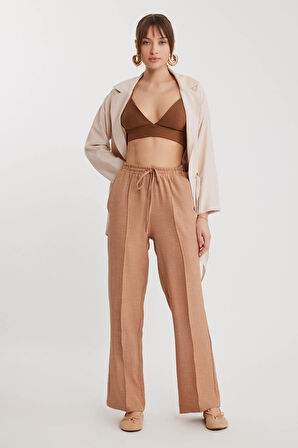 Beli Bağcıklı Lastikli Pantolon