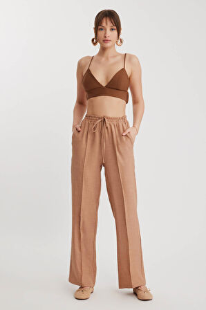 Beli Bağcıklı Lastikli Pantolon