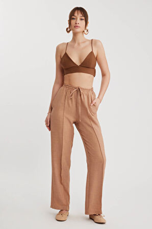 Beli Bağcıklı Lastikli Pantolon