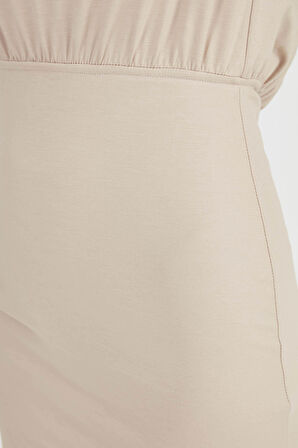 Belden Oturtmalı Bluzan Elbise