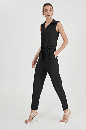 Önden Bağlamalı Sıfır Kol Bluz