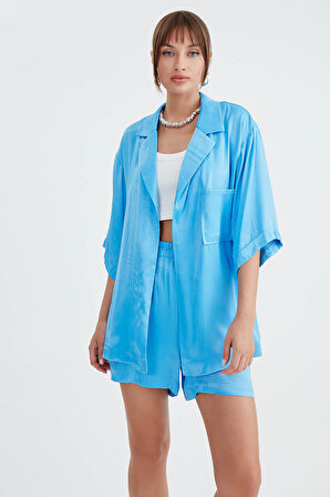 Parlak Saten Salaş Ceket