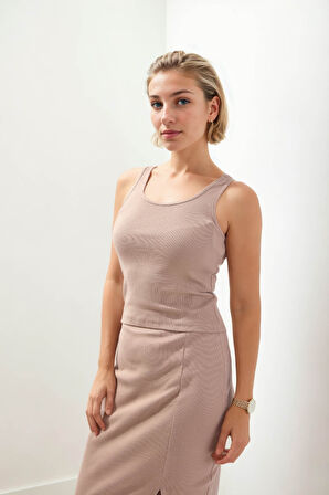 Kalın Askılı Bluz