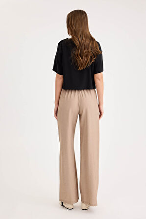 Beli Lastikli Geniş Paça Pantolon