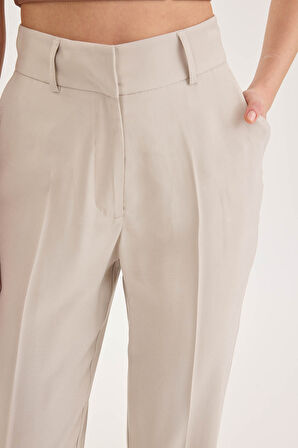 İspanyol Paça Yüksek Bel Tensel Pantolon