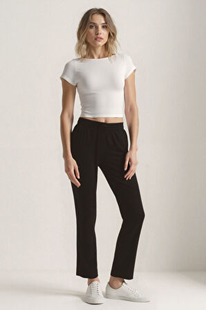 Beli Lastikli Modal Kumaş Pantolon