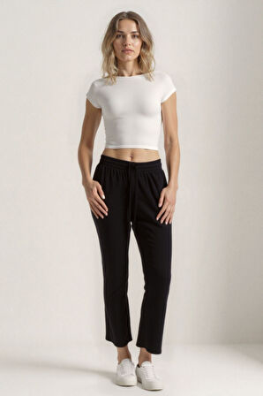 Beli Lastikli Modal Kumaş Pantolon