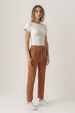 Beli Lastikli Modal Kumaş Pantolon