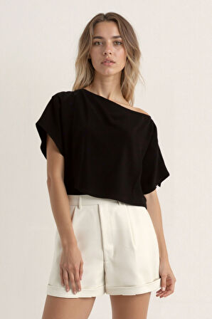 Kayık Yaka Salaş Bluz