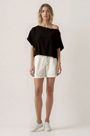 Kayık Yaka Salaş Bluz