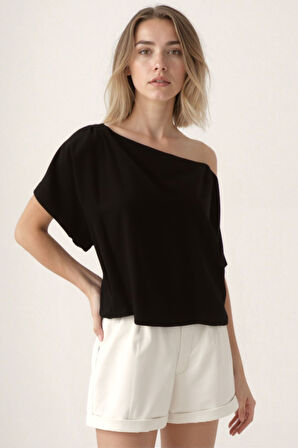 Kayık Yaka Salaş Bluz