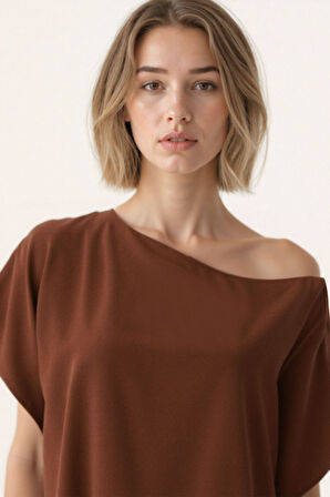 Kayık Yaka Salaş Bluz