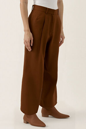 Pens Detaylı Palazzo Pantolon