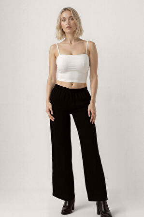 Beli Lastikli Geniş Paça Pantolon