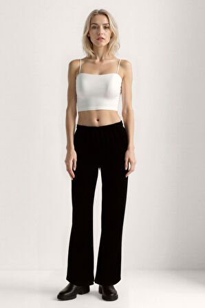 Beli Lastikli Geniş Paça Pantolon