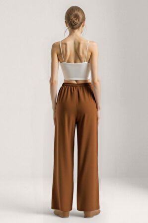 Beli Lastikli Geniş Paça Pantolon