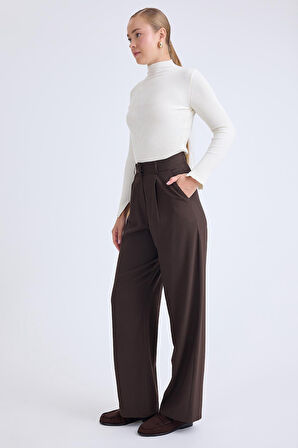 Yüksek Bel Geniş Paça Palazzo Pantolon