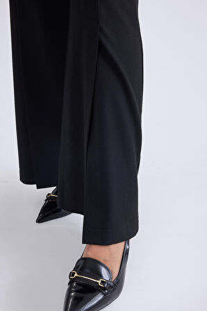 Yüksek Bel Beli Kemerli Pantolon