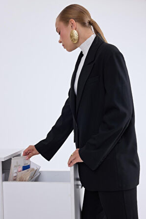 Tek Düğme Vatkalı Ceket