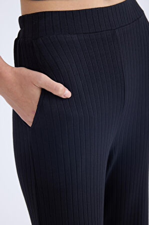 Geniş Paça Fitilli Eşofman Pantolon