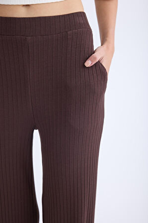 Geniş Paça Fitilli Eşofman Pantolon