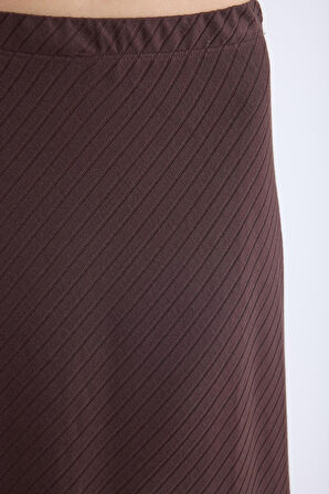 Beli Lastikli Midi Boy Etek