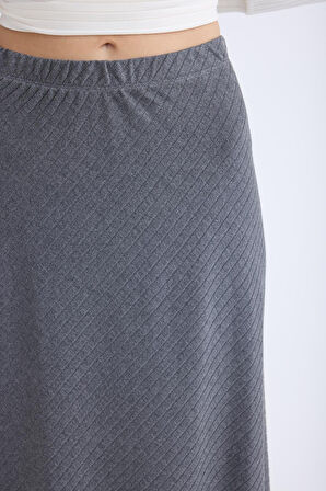 Beli Lastikli Midi Boy Etek